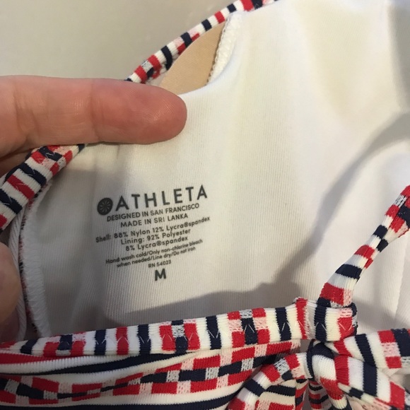 Athleta Radiant Jacquard Triangle Tankini Top - Picture 14 of 16